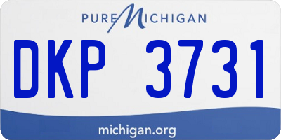 MI license plate DKP3731