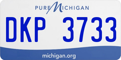 MI license plate DKP3733