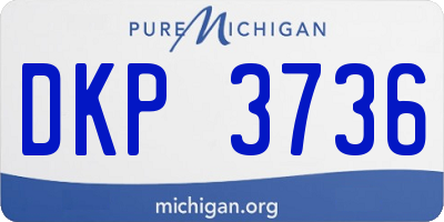 MI license plate DKP3736
