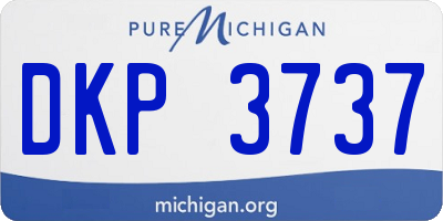 MI license plate DKP3737