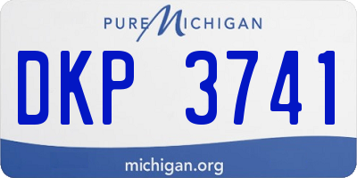 MI license plate DKP3741