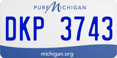 MI license plate DKP3743