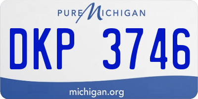 MI license plate DKP3746
