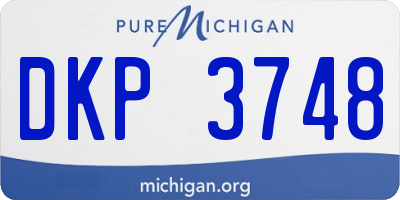 MI license plate DKP3748