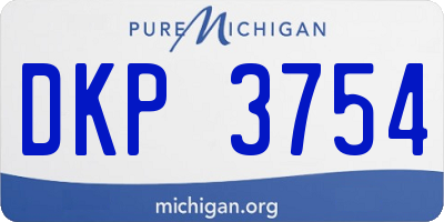 MI license plate DKP3754