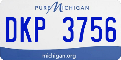 MI license plate DKP3756