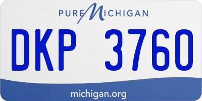 MI license plate DKP3760