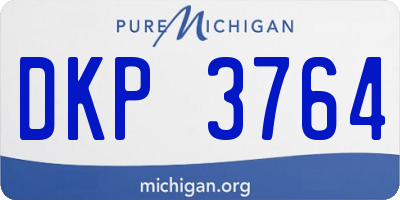 MI license plate DKP3764