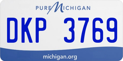MI license plate DKP3769