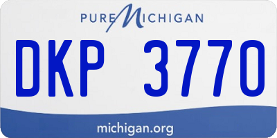 MI license plate DKP3770