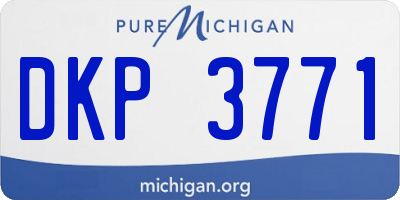 MI license plate DKP3771