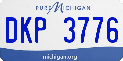 MI license plate DKP3776