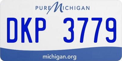MI license plate DKP3779
