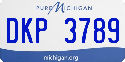 MI license plate DKP3789