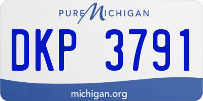 MI license plate DKP3791