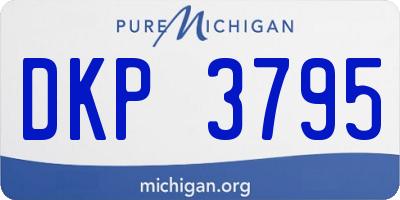 MI license plate DKP3795