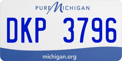 MI license plate DKP3796