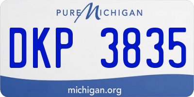 MI license plate DKP3835