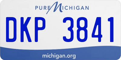 MI license plate DKP3841