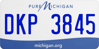 MI license plate DKP3845