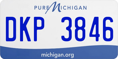 MI license plate DKP3846