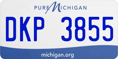 MI license plate DKP3855