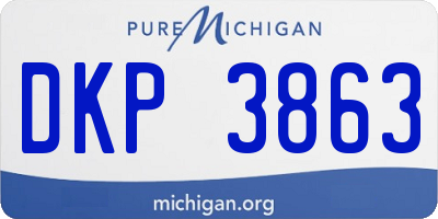 MI license plate DKP3863