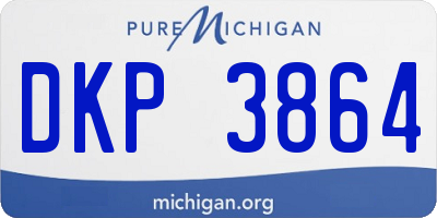 MI license plate DKP3864