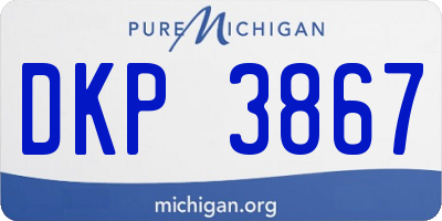 MI license plate DKP3867