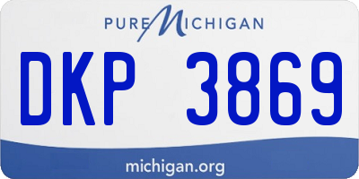 MI license plate DKP3869