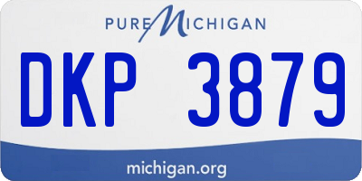 MI license plate DKP3879