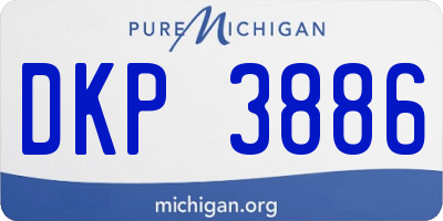 MI license plate DKP3886