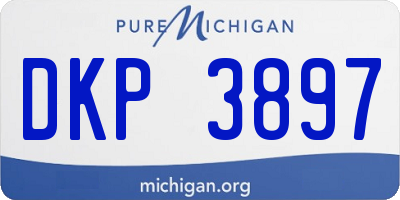 MI license plate DKP3897