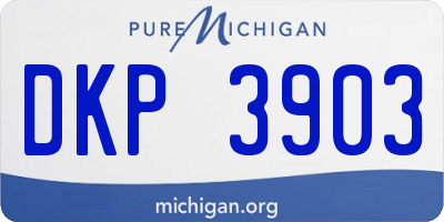 MI license plate DKP3903