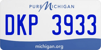 MI license plate DKP3933