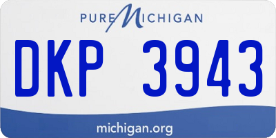 MI license plate DKP3943