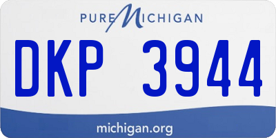 MI license plate DKP3944