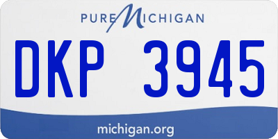MI license plate DKP3945
