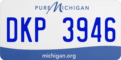 MI license plate DKP3946