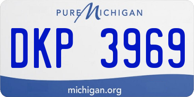 MI license plate DKP3969