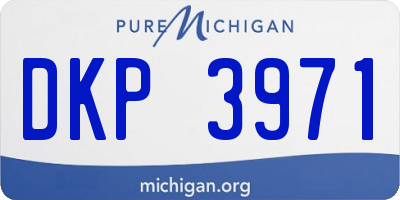 MI license plate DKP3971