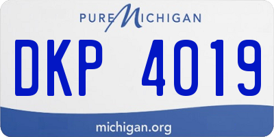 MI license plate DKP4019
