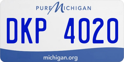MI license plate DKP4020