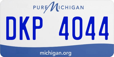 MI license plate DKP4044