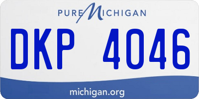 MI license plate DKP4046
