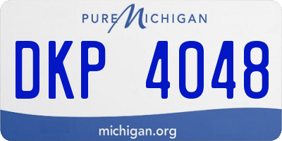 MI license plate DKP4048