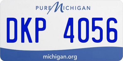 MI license plate DKP4056