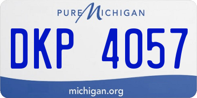 MI license plate DKP4057