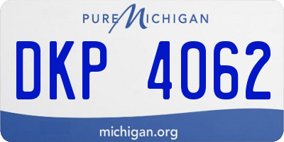 MI license plate DKP4062