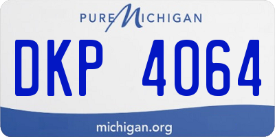 MI license plate DKP4064